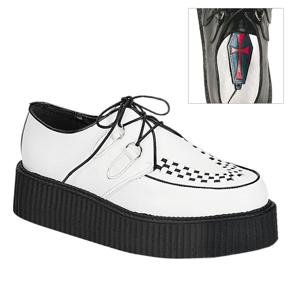 Creepers Demonia Creeper 402 Panske - Biele | SK-115361